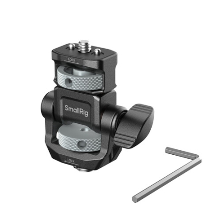 SmallRig 6314 - regulowane mocowanie, uchwyt do monitora do użytku w pionie i poziomie (mocowanie ARRI 3/8